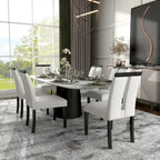 Sedie da pranzo imbottite Lumina Modern White (set da 2) di Furniture of America