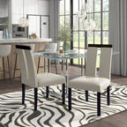 Sedie da pranzo imbottite Lumina Modern White (set da 2) di Furniture of America