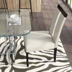 Sedie da pranzo imbottite Lumina Modern White (set da 2) di Furniture of America