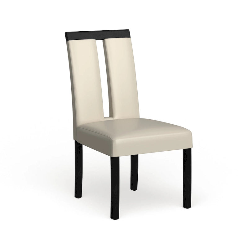 Sedie da pranzo imbottite Lumina Modern White (set da 2) di Furniture of America