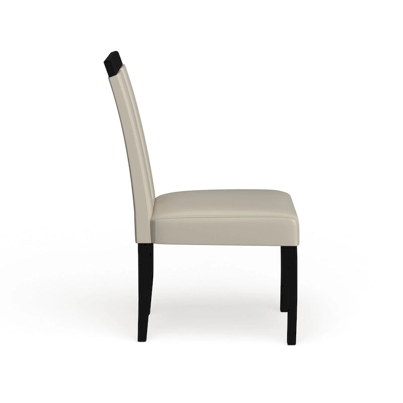 Sedie da pranzo imbottite Lumina Modern White (set da 2) di Furniture of America