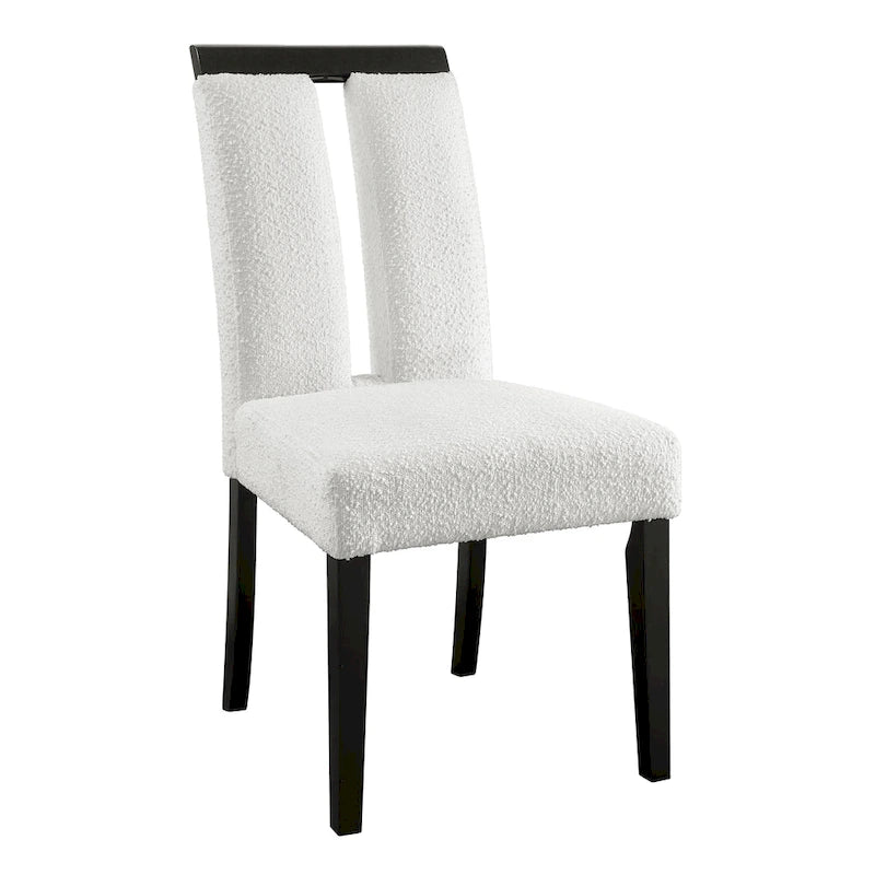 Sedie da pranzo imbottite Lumina Modern White (set da 2) di Furniture of America