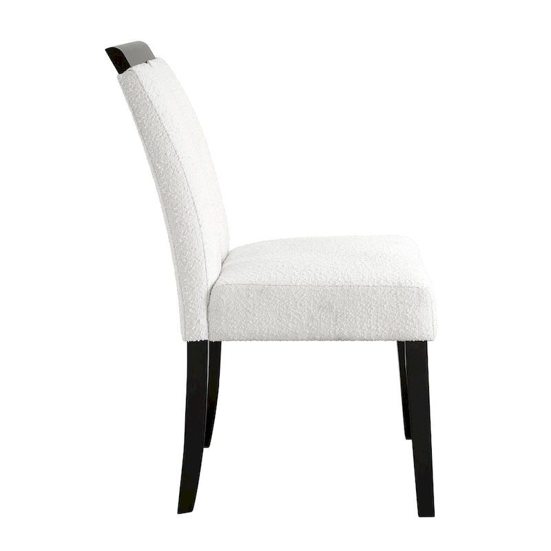 Sedie da pranzo imbottite Lumina Modern White (set da 2) di Furniture of America