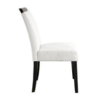 Sedie da pranzo imbottite Lumina Modern White (set da 2) di Furniture of America