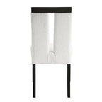 Sedie da pranzo imbottite Lumina Modern White (set da 2) di Furniture of America