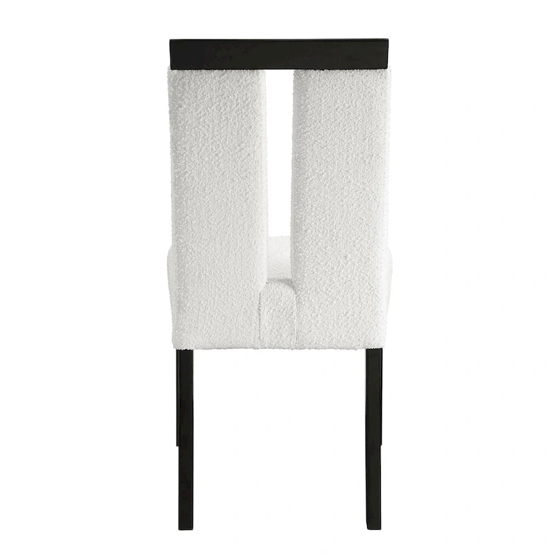 Sedie da pranzo imbottite Lumina Modern White (set da 2) di Furniture of America