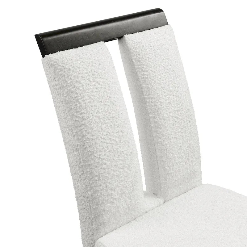 Sedie da pranzo imbottite Lumina Modern White (set da 2) di Furniture of America