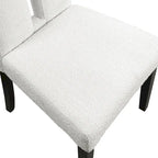 Sedie da pranzo imbottite Lumina Modern White (set da 2) di Furniture of America