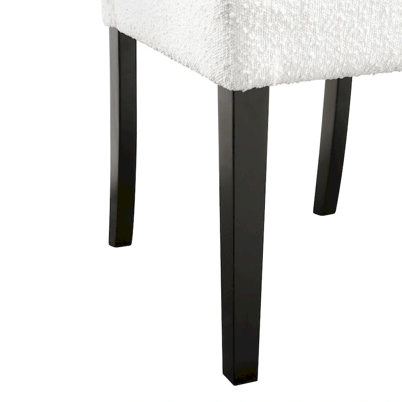 Sedie da pranzo imbottite Lumina Modern White (set da 2) di Furniture of America