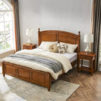 Tavolino finale con cassetto Leick Home in legno massello Mission