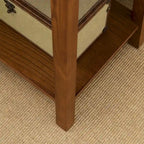Tavolino finale con cassetto Leick Home in legno massello Mission