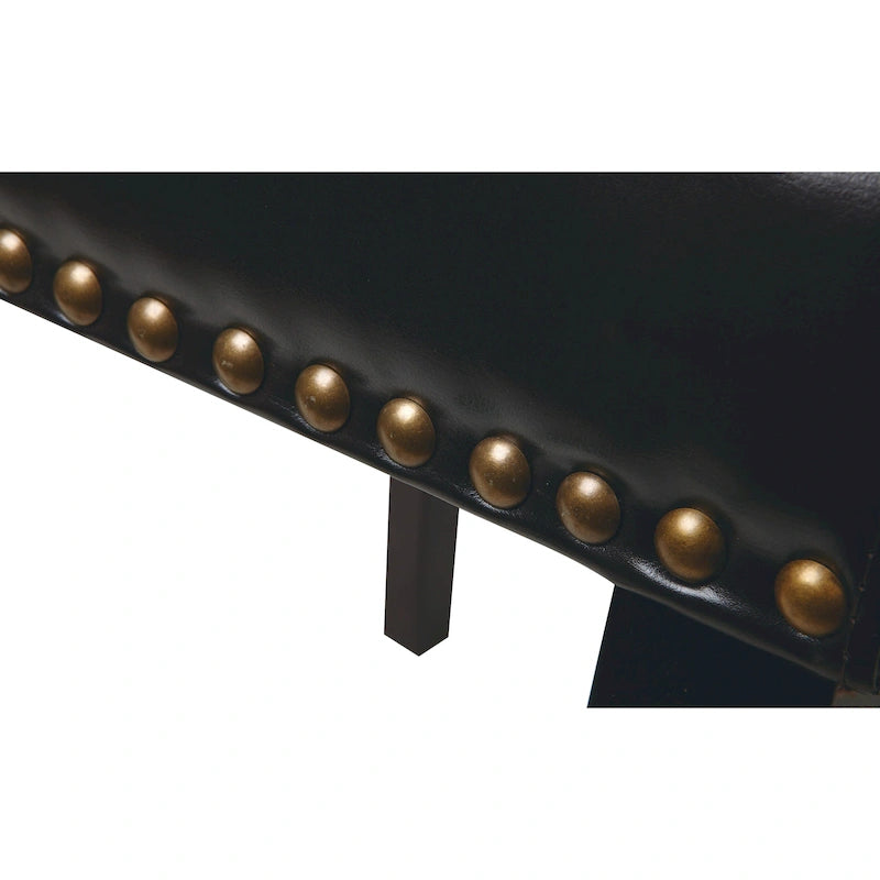 Sedia Copper Grove Five Bridge Eco Parsons in similpelle con borchie