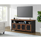 Mobile TV in legno massiccio Nantucket, largo 65 pollici, con contenitore