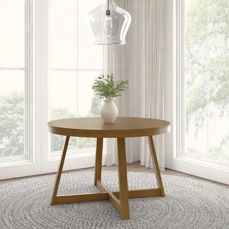 Tavolo da pranzo rotondo in legno massello Plank and Beam Classic - 47