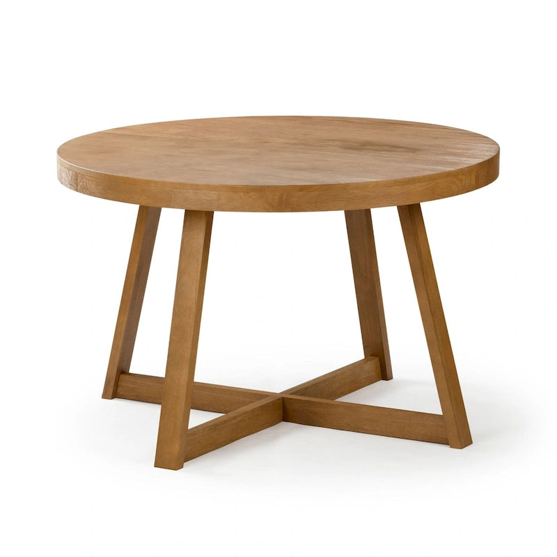 Tavolo da pranzo rotondo in legno massello Plank and Beam Classic - 47