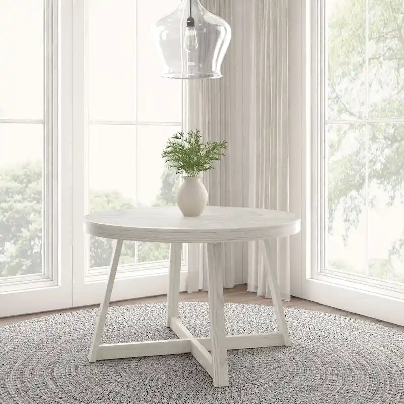 Tavolo da pranzo rotondo in legno massello Plank and Beam Classic - 47