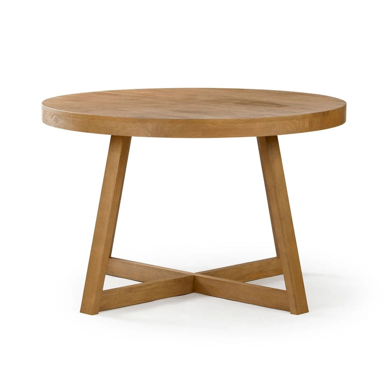 Tavolo da pranzo rotondo in legno massello Plank and Beam Classic - 47