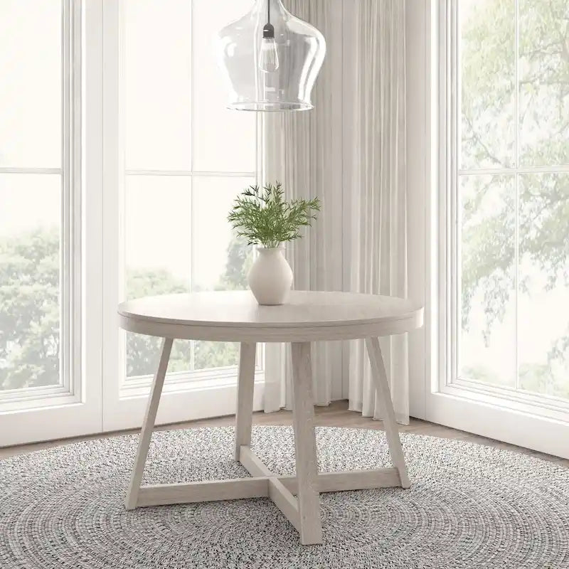 Tavolo da pranzo rotondo in legno massello Plank and Beam Classic - 47