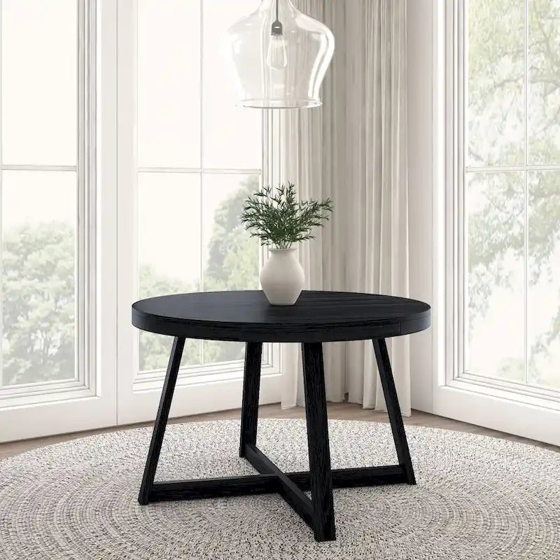 Tavolo da pranzo rotondo in legno massello Plank and Beam Classic - 47