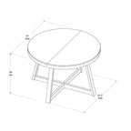Tavolo da pranzo rotondo in legno massello Plank and Beam Classic - 47