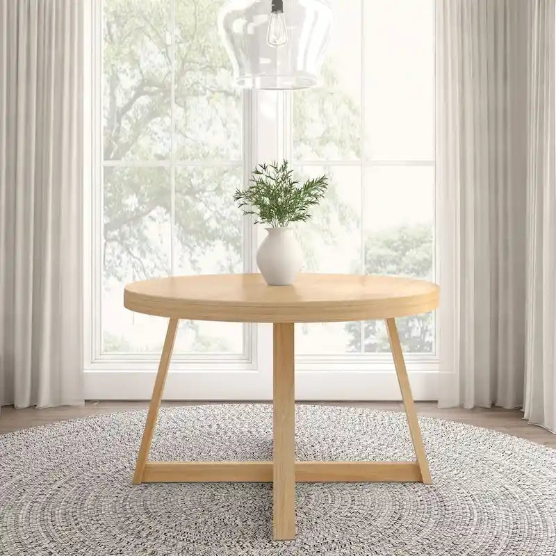 Tavolo da pranzo rotondo in legno massello Plank and Beam Classic - 47