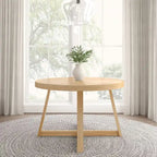 Tavolo da pranzo rotondo in legno massello Plank and Beam Classic - 47
