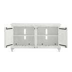 Meuble console TV Central Park en bois massif à 4 portes de 165 cm – 89 cm de haut x 165 cm de large x 46 cm de profondeur