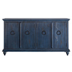 Meuble console TV Central Park en bois massif à 4 portes de 165 cm – 89 cm de haut x 165 cm de large x 46 cm de profondeur