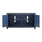 Meuble console TV Central Park en bois massif à 4 portes de 165 cm – 89 cm de haut x 165 cm de large x 46 cm de profondeur