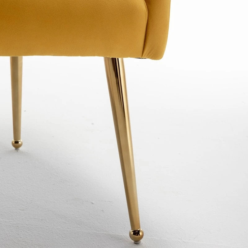 SEYNAR Sedie da Pranzo Moderne Set da 6, Sedia in Velluto con Schienale Trapuntato Senza Braccioli con Maniglia