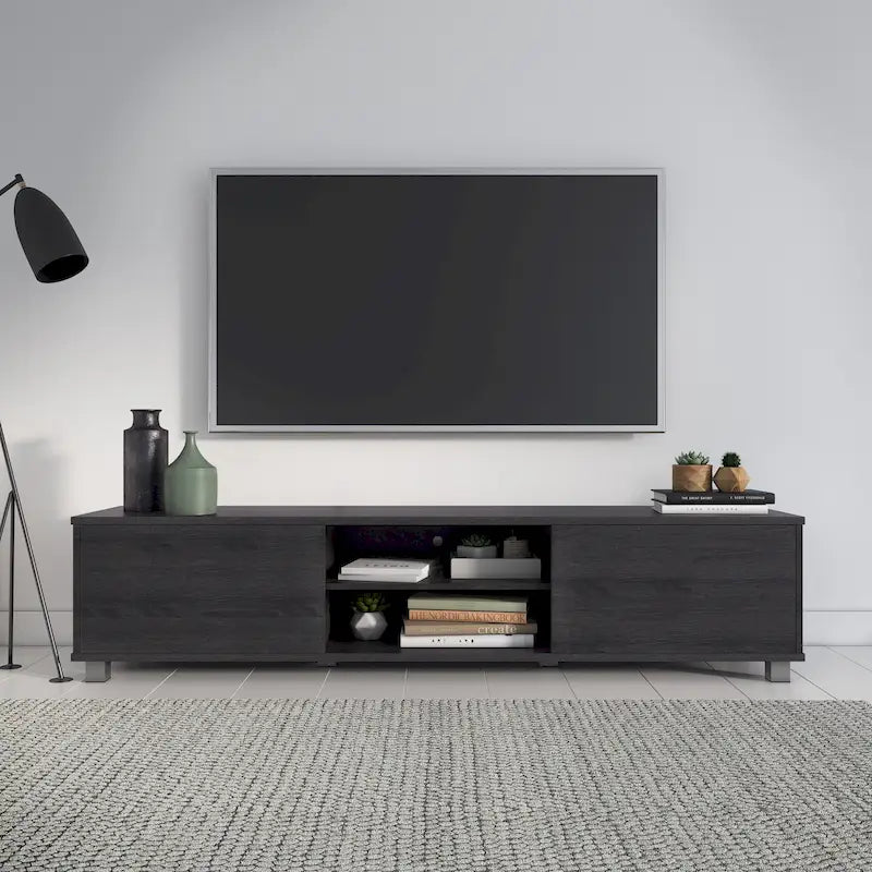 Mobile TV Hollywood Low Profile con ante per TV fino a 85 pollici