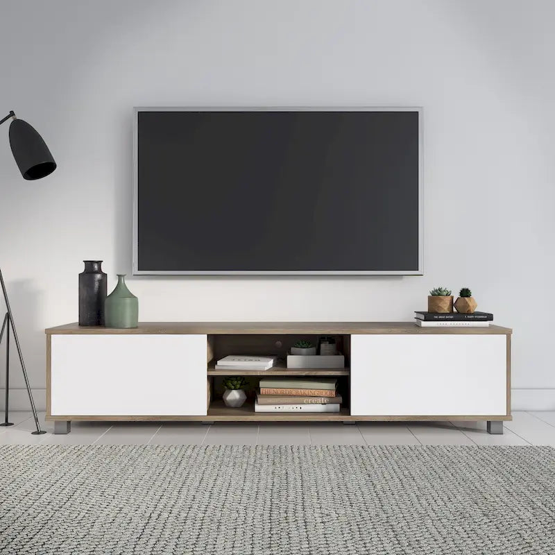 Mobile TV Hollywood Low Profile con ante per TV fino a 85 pollici