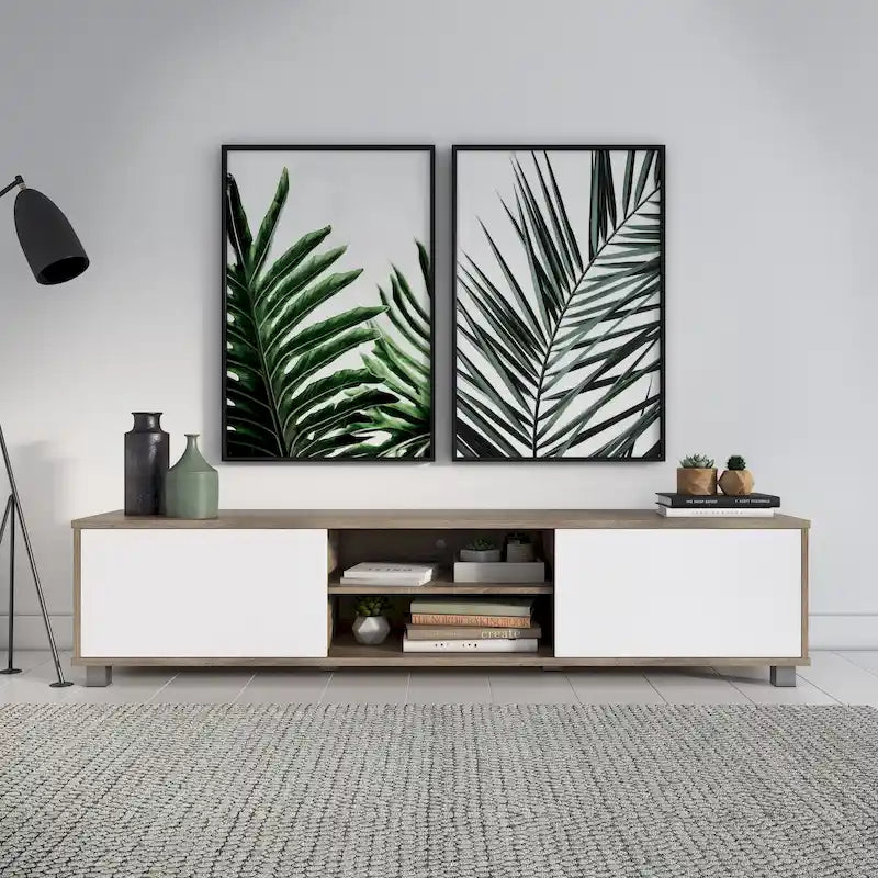 Mobile TV Hollywood Low Profile con ante per TV fino a 85 pollici