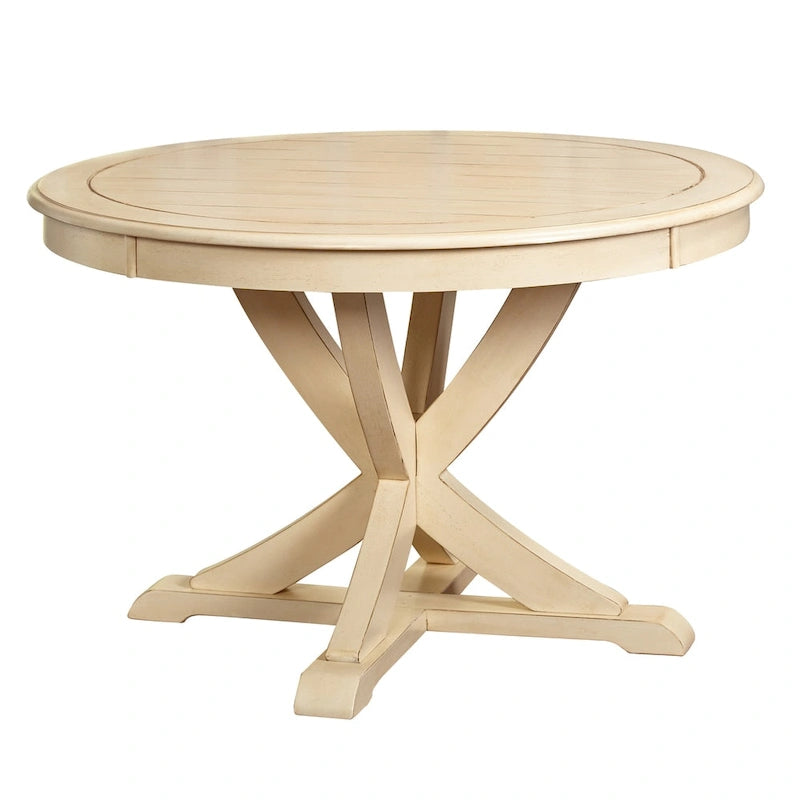 Table de salle à manger ronde de style campagnard Simple Living Vintner