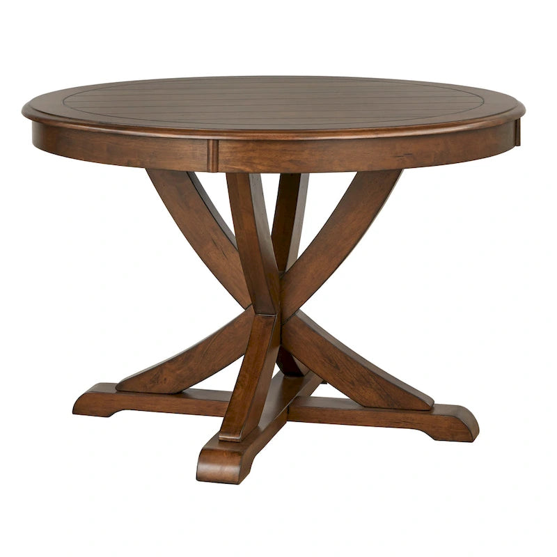 Table de salle à manger ronde de style campagnard Simple Living Vintner
