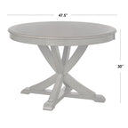 Table de salle à manger ronde de style campagnard Simple Living Vintner