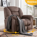 Poltrona reclinabile girevole manuale oversize Ebello