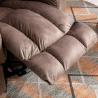 Poltrona reclinabile girevole manuale oversize Ebello