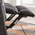 Poltrona reclinabile girevole manuale oversize Ebello