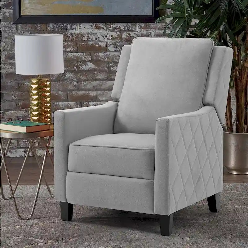Fauteuil inclinable à dossier poussé en lin AVAWING avec dossier à oreilles