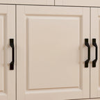 Grande Credenza Bianca Elegante da Cucina con Ante in Vetro Espositiva