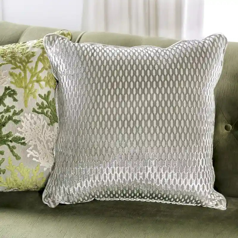 Divano Olie con rivestimento in tessuto verde transizionale e schienale trapuntato di Furniture of America