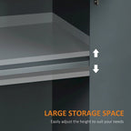 HOMCOM Madia Credenza, Mobile Buffet da Cucina, Mobile Bar con 2 Cassetti e Ante Doppie