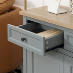 HOMCOM Madia Credenza, Mobile Buffet da Cucina, Mobile Bar con 2 Cassetti e Ante Doppie