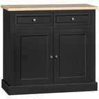 HOMCOM Madia Credenza, Mobile Buffet da Cucina, Mobile Bar con 2 Cassetti e Ante Doppie