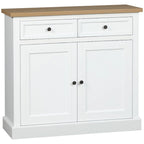 HOMCOM Madia Credenza, Mobile Buffet da Cucina, Mobile Bar con 2 Cassetti e Ante Doppie