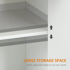 HOMCOM Madia Credenza, Mobile Buffet da Cucina, Mobile Bar con 2 Cassetti e Ante Doppie