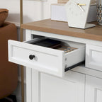 HOMCOM Madia Credenza, Mobile Buffet da Cucina, Mobile Bar con 2 Cassetti e Ante Doppie