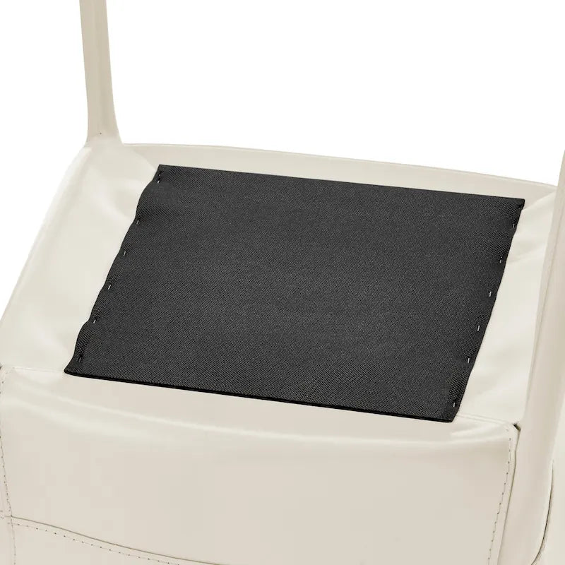 Sedia da pranzo Callie in pelle riciclata con braccioli