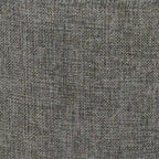 Repose-pieds/Pouf rond moderne en tissu de lin Adeco